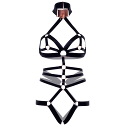 Leg Avenue - Harnais De Corps Élastique Sans Crotchles